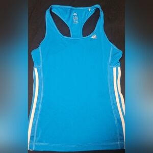 Women's Adidas Blue Athletic Tank Top